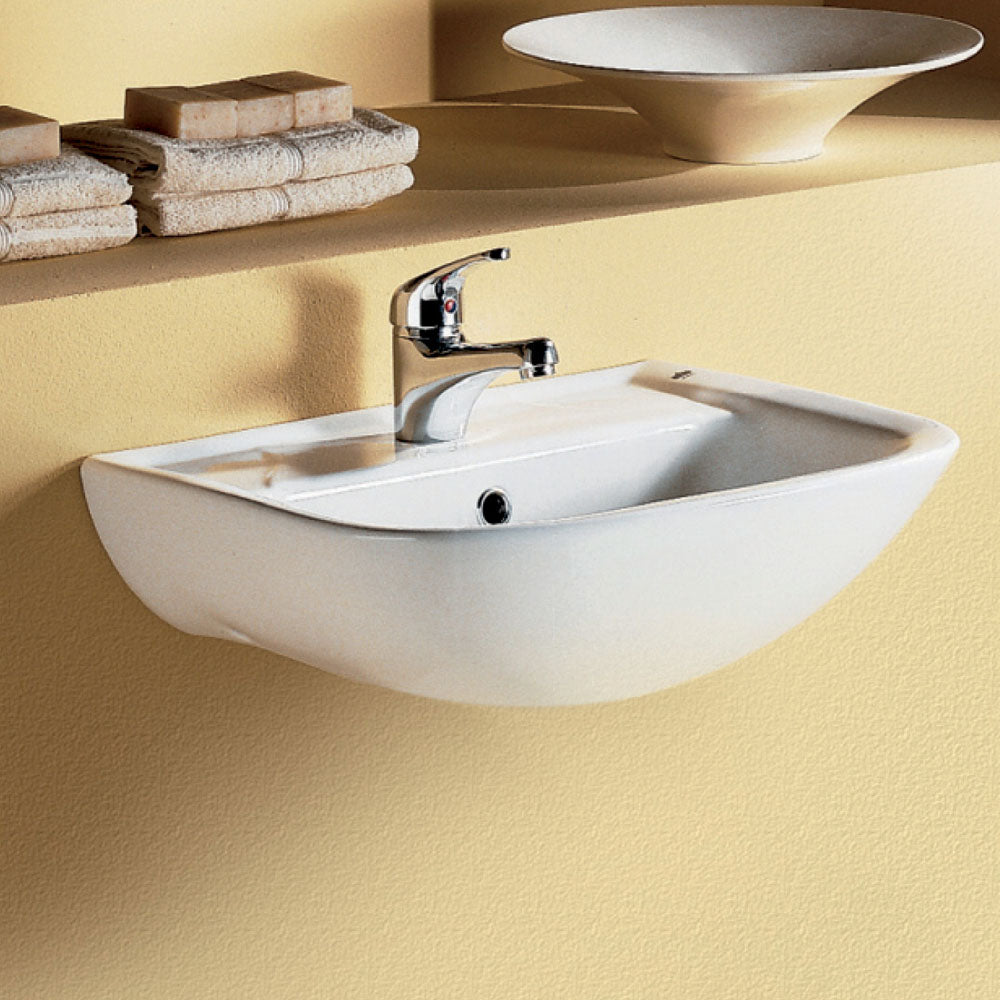 Fienza Lara Wall Hung Basin, Gloss White
