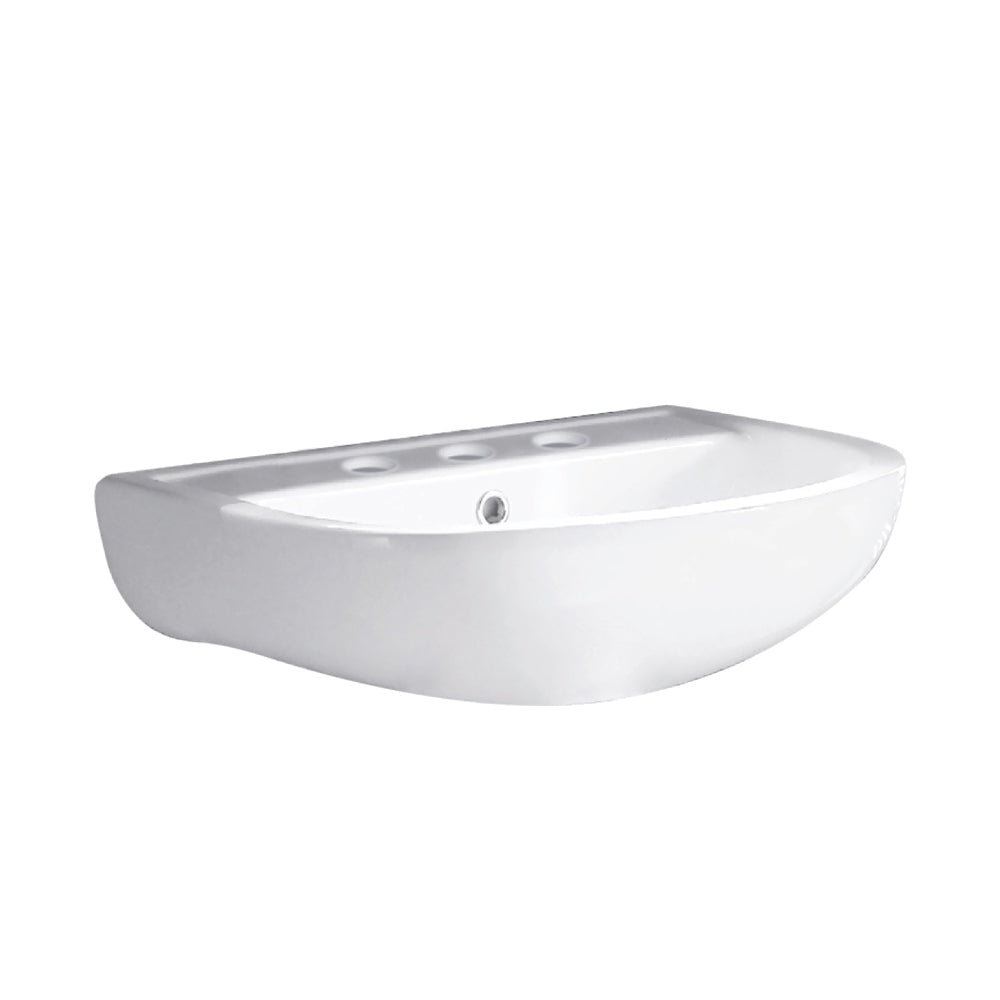 Fienza Compact Wall Basin 450 1TH, Gloss White
