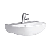 Fienza Compact Wall Basin 450 1TH, Gloss White