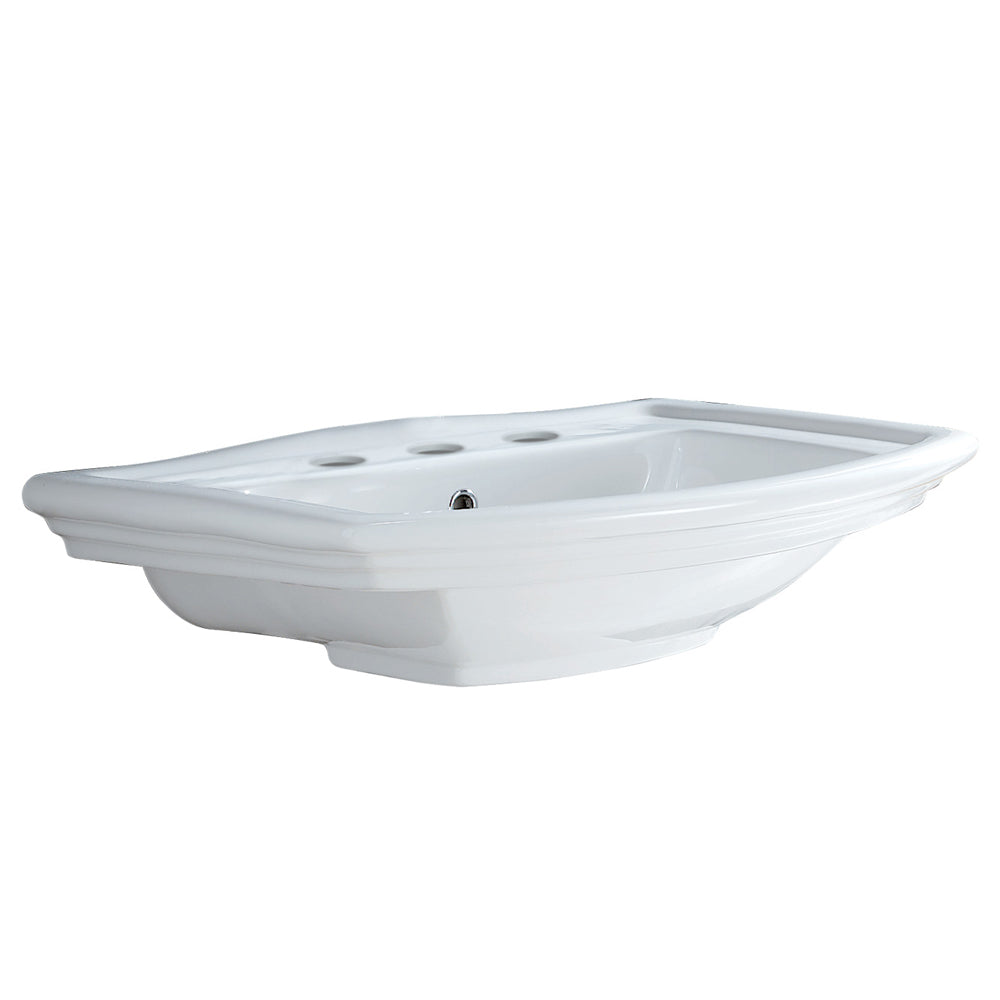 Fienza Washington Wall Basin 560 1TH, Gloss White