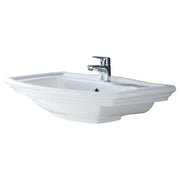 Fienza Washington Wall Basin 560 1TH, Gloss White