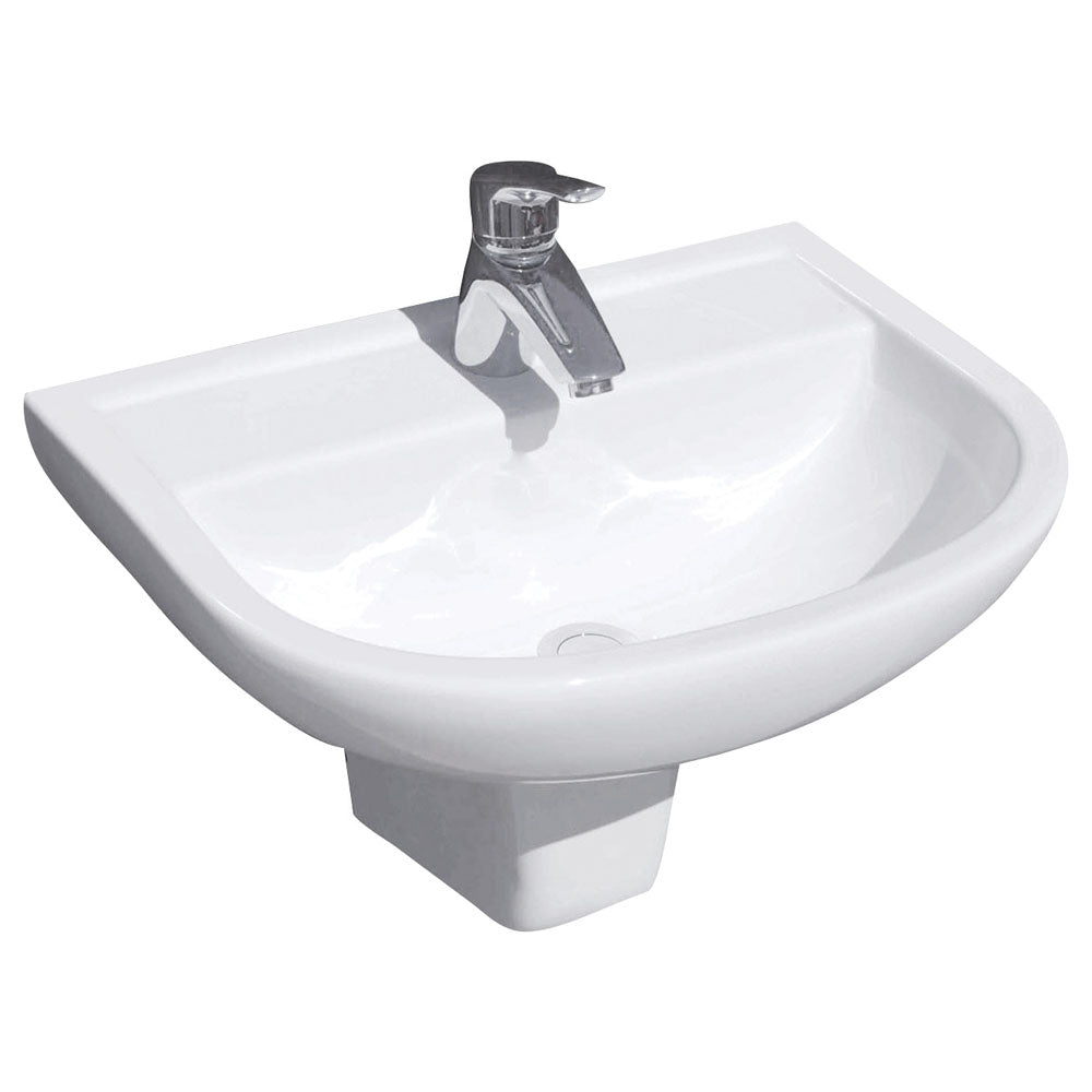 Fienza X500 Integral Shroud Basin, Gloss White