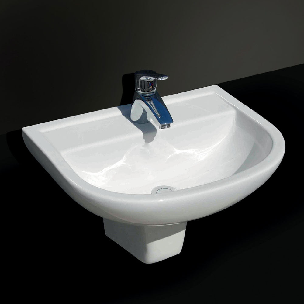 Fienza X500 Integral Shroud Basin, Gloss White