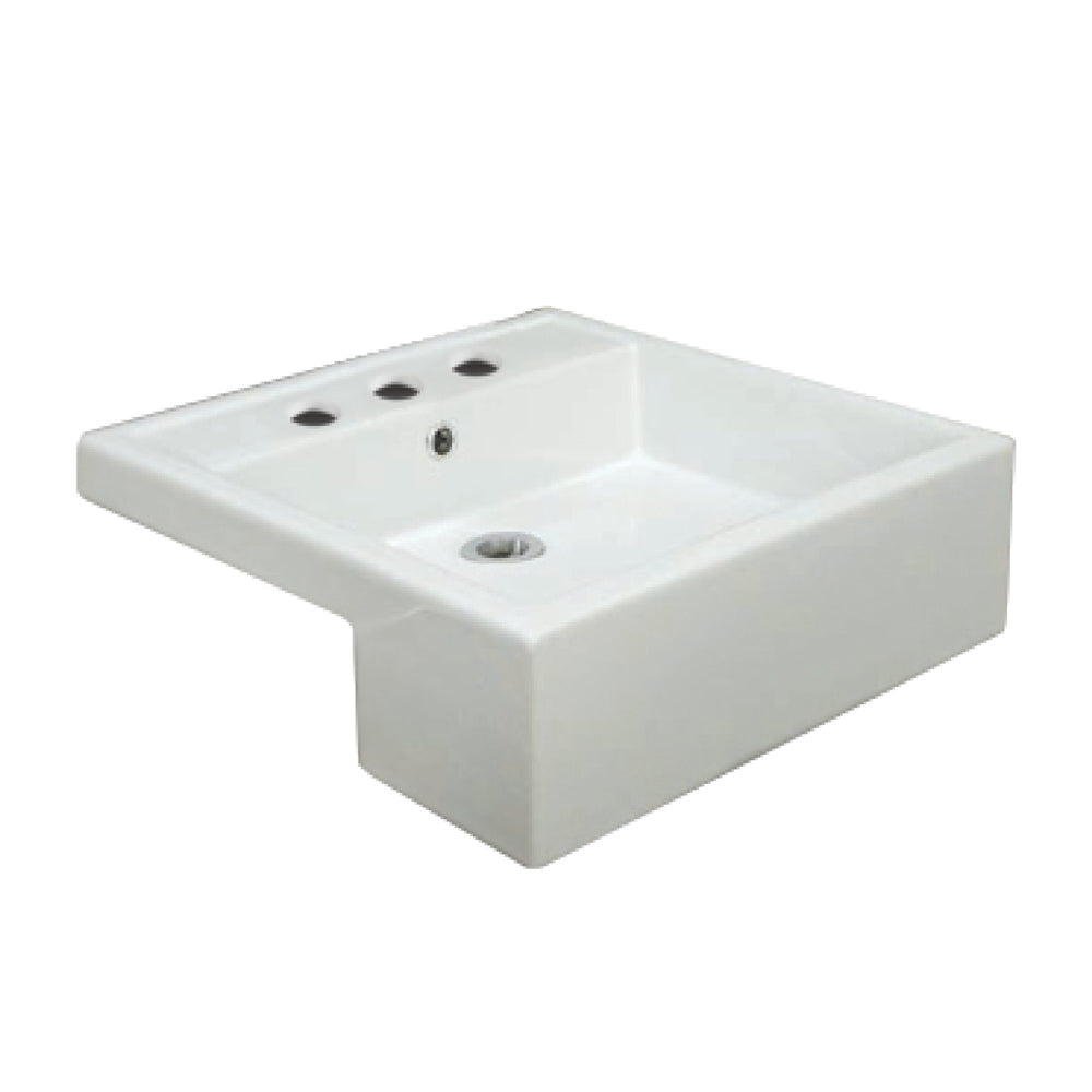 Fienza Nova Semi-Recessed Basin 1TH, Gloss White