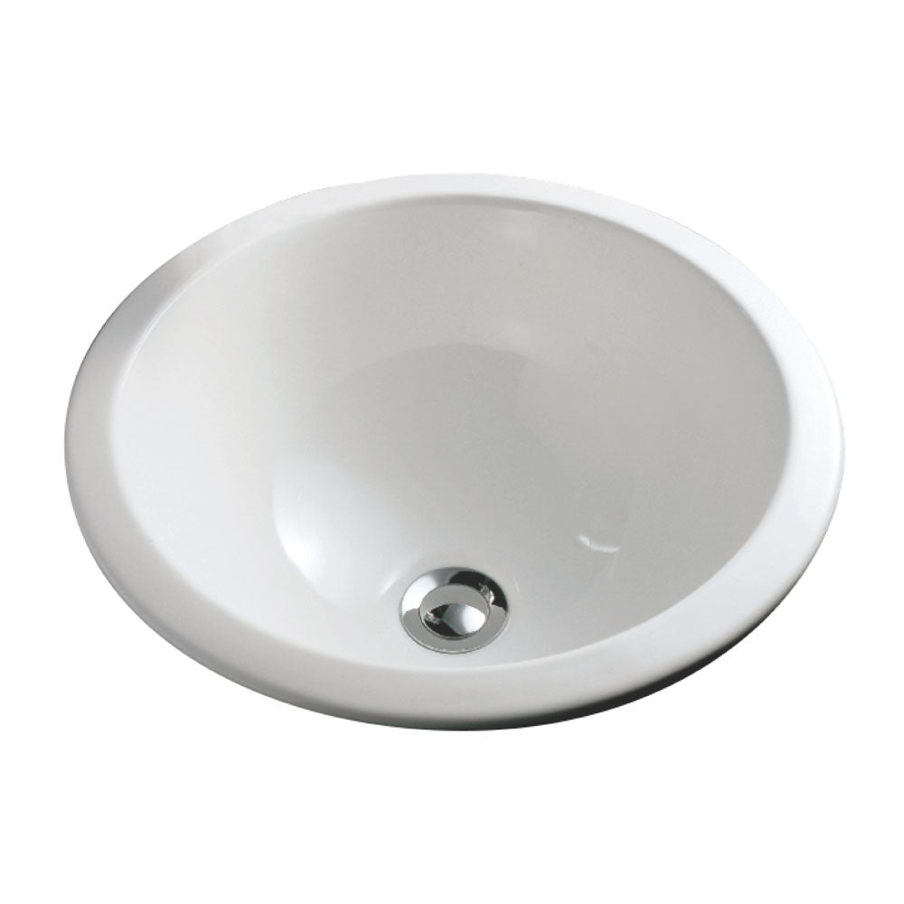 Fienza Emma Undermount Drop-In Basin, Gloss White