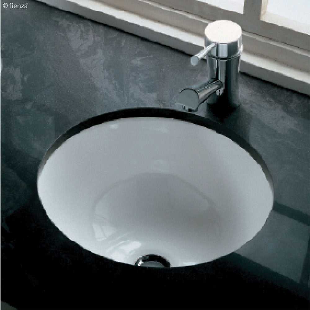 Fienza Emma Undermount Drop-In Basin, Gloss White