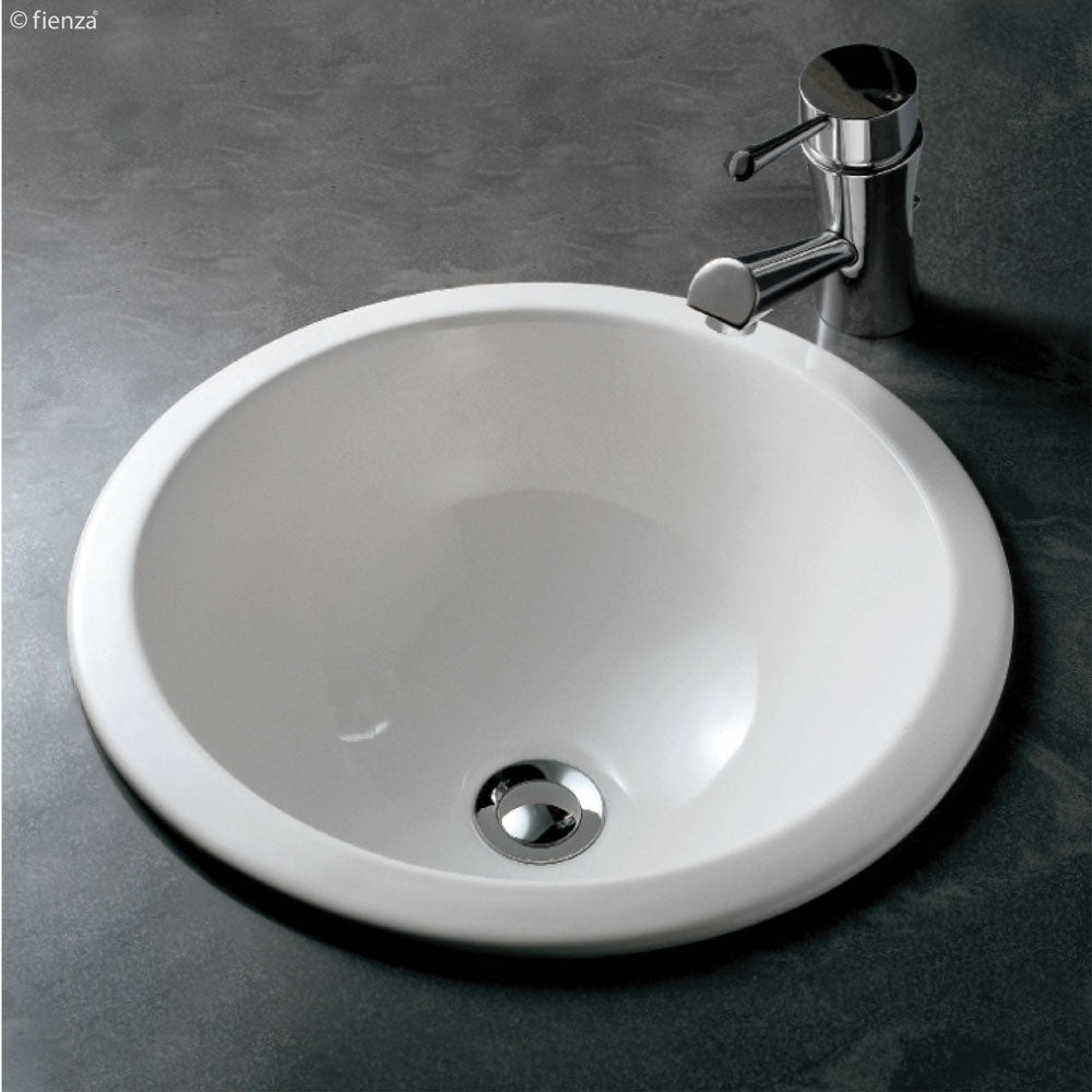 Fienza Emma Undermount Drop-In Basin, Gloss White