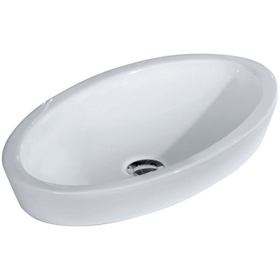 Fienza Resort Semi-Inset Basin NTH 580 x 365 x 140mm, Gloss White