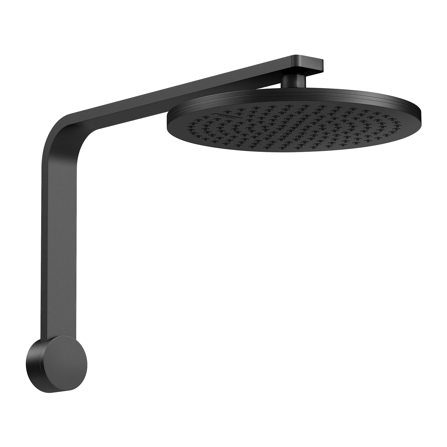 Phoenix NX Quil High-Rise Shower Arm & Rose, Matte Black