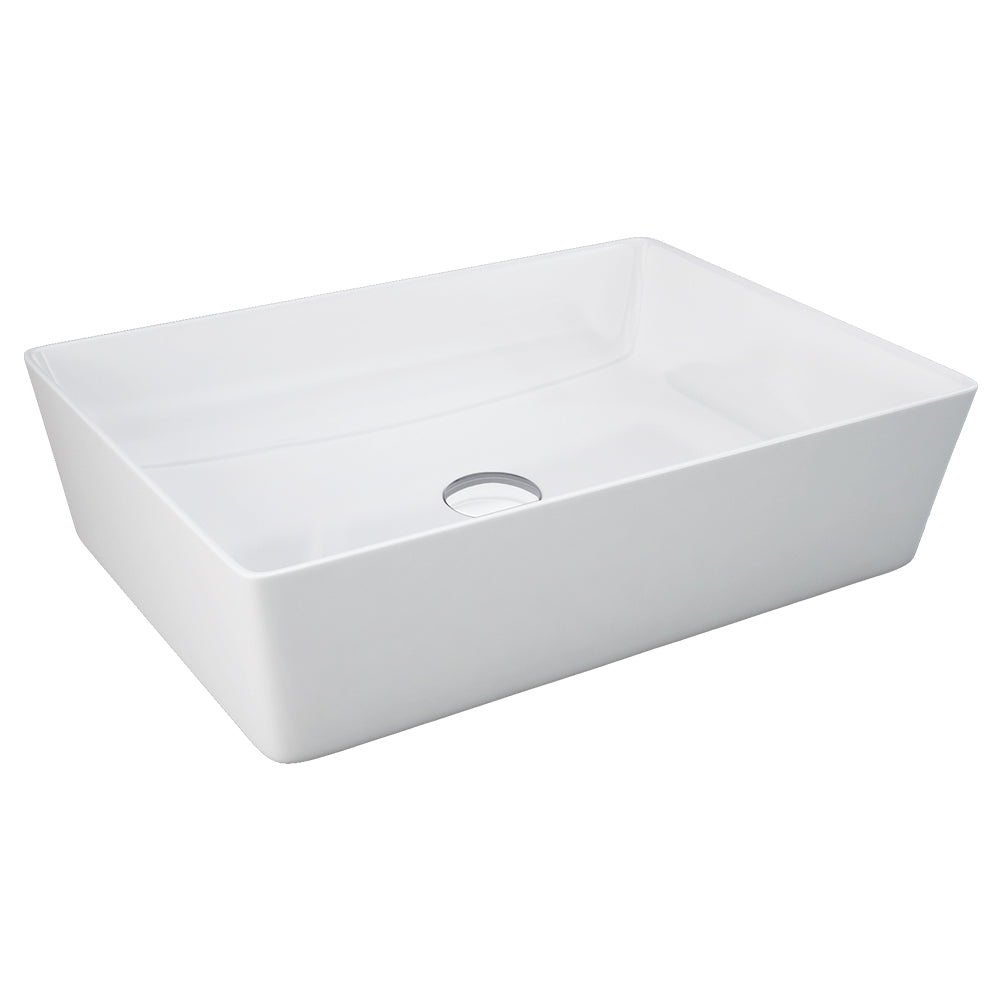 Fienza RAK Feeling Rectangle Above Counter Basin, Gloss White