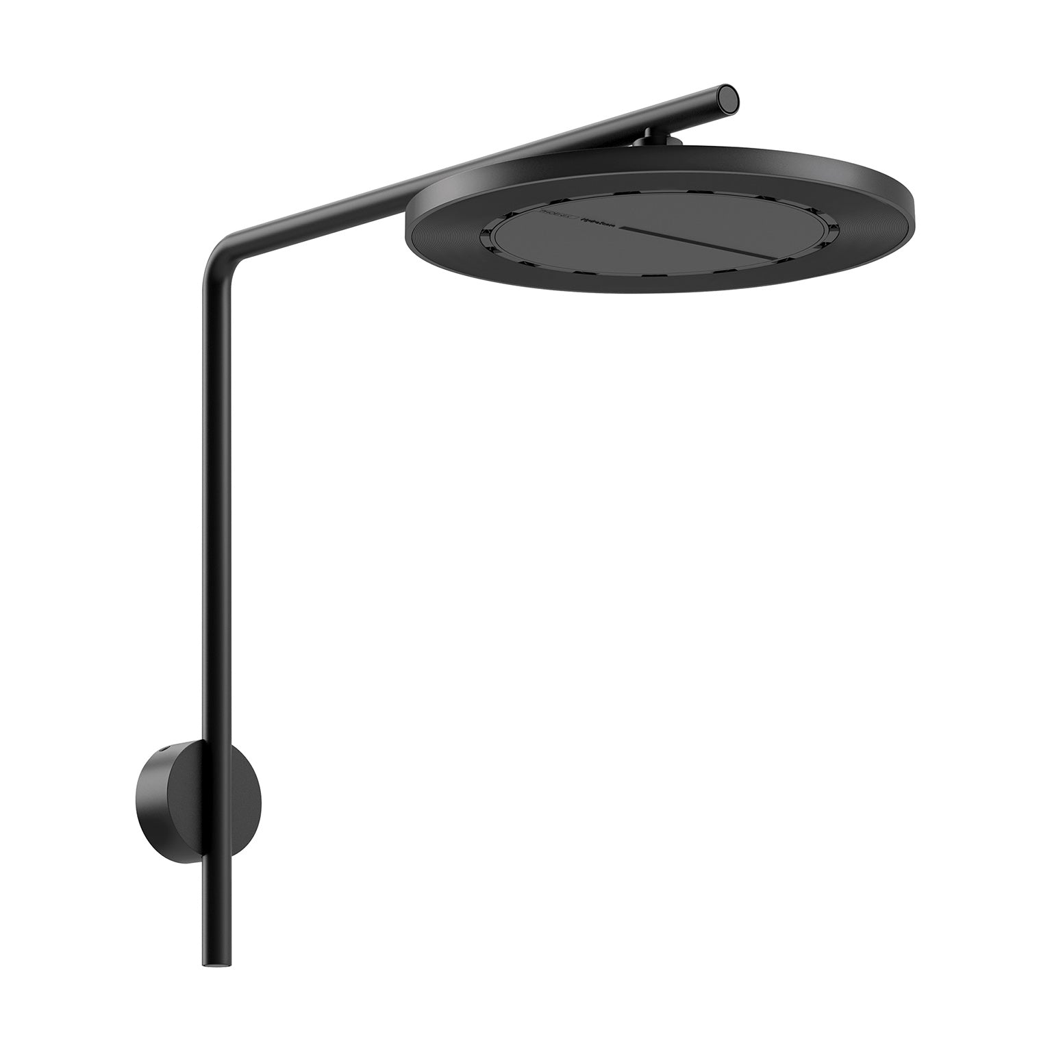 Phoenix NX Iko High-Rise Shower Arm & Rose, Matte Black