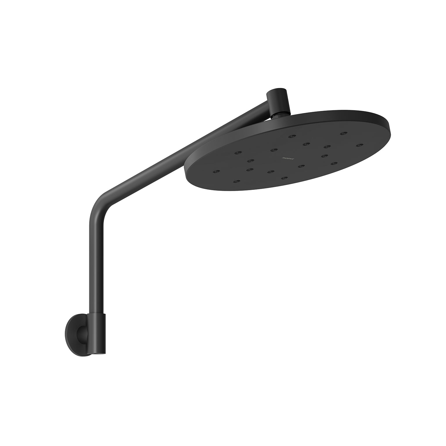 Phoenix Ormond High-Rise Shower Arm & Rose - 4 Star, Matte Black