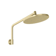 Phoenix Ormond High-Rise Shower Arm & Rose - 4 Star, Brushed Gold