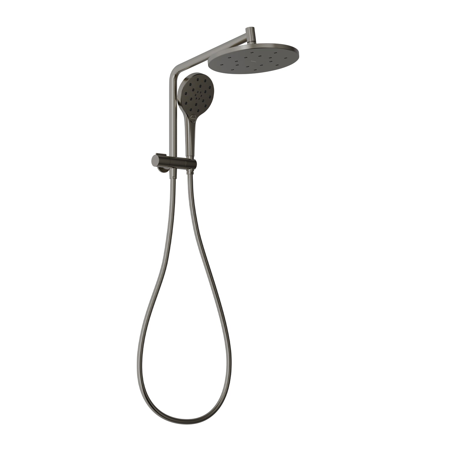 Phoenix Ormond Compact Twin Shower - 4 Star, Brushed Nickel
