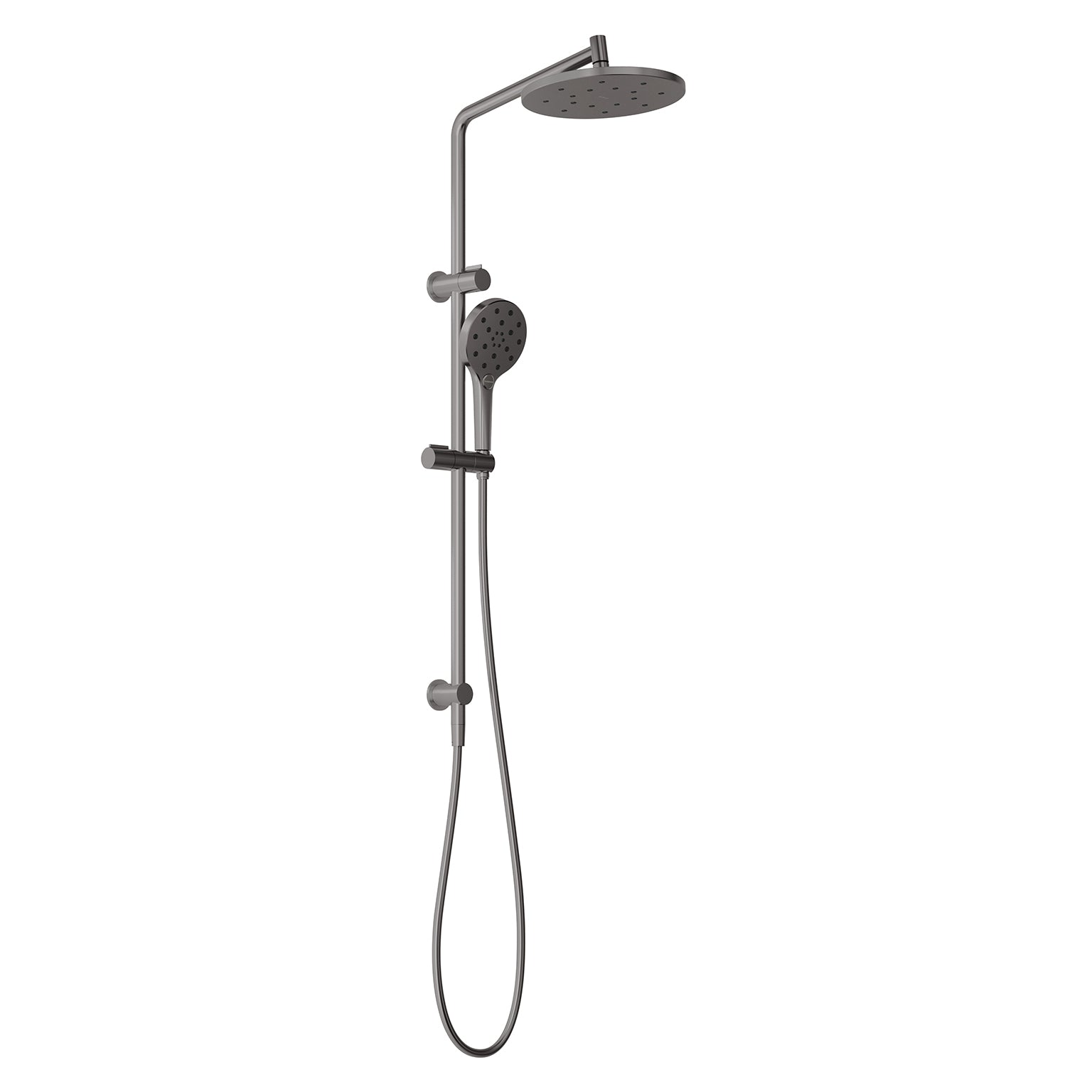 Phoenix Ormond Twin Shower - 4 Star, Brushed Carbon