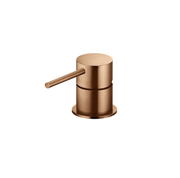 Meir Round Deck Mounted Mixer, Lustre Bronze