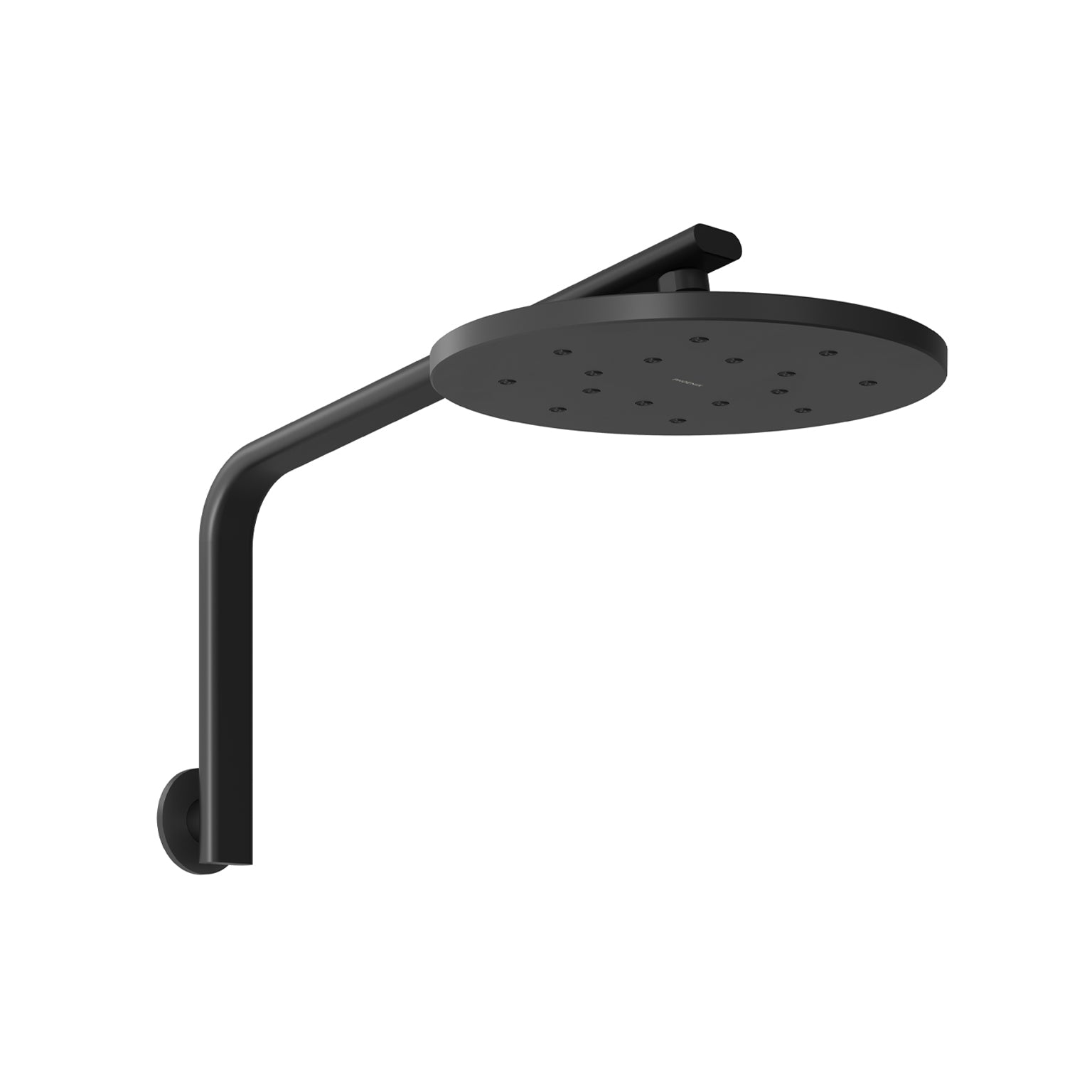 Phoenix Oxley High-Rise Shower Arm & Rose, Matte Black