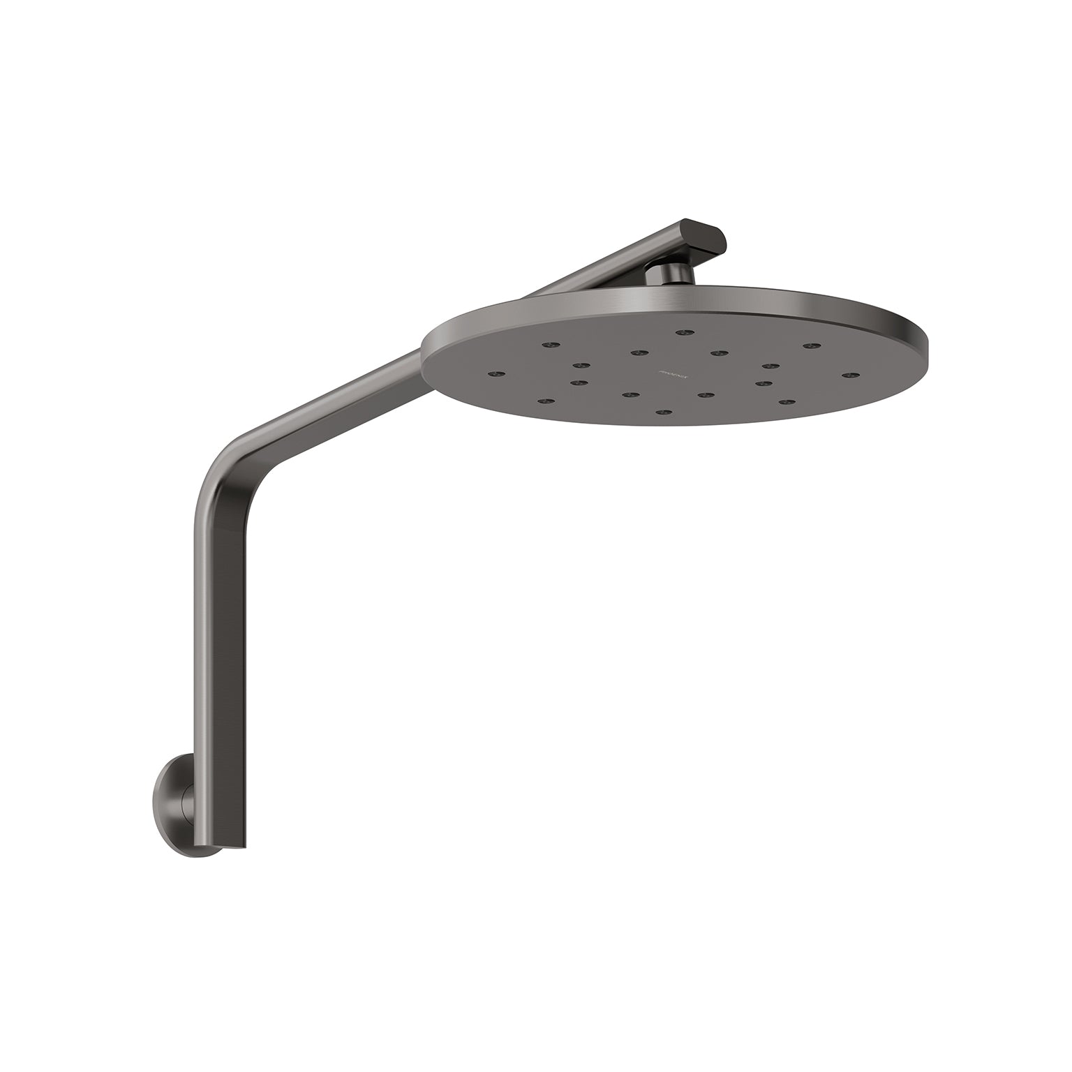 Phoenix Oxley High-Rise Shower Arm & Rose, Brushed Carbon