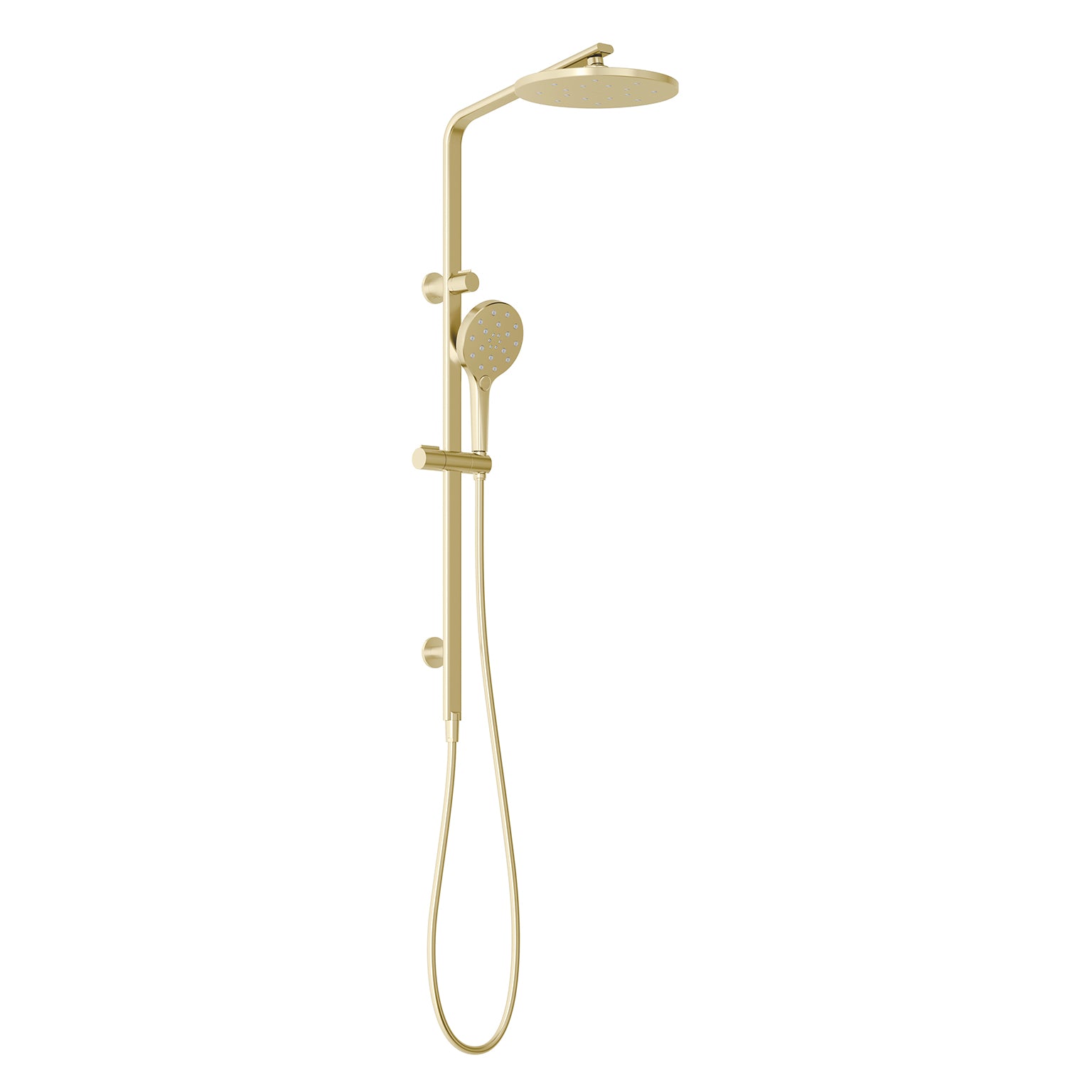 Phoenix Oxley Twin Shower - 4 Star, Brushed Gold