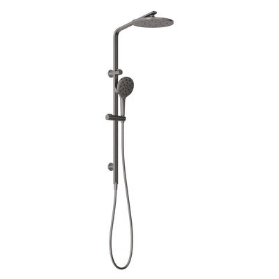 Phoenix Oxley Twin Shower - 4 Star, Brushed Carbon
