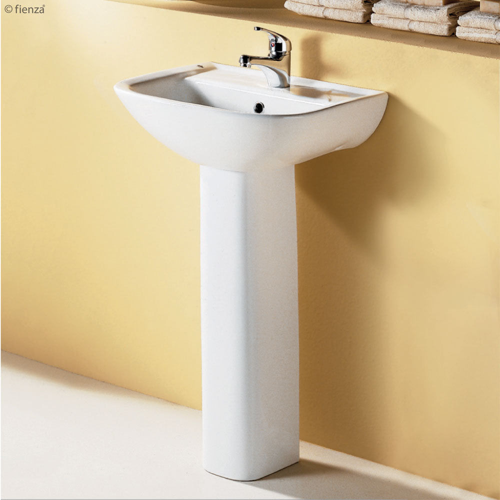 Fienza Lara Pedestal Basin 1TH, Gloss White
