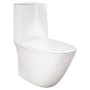 Fienza Sensation Flush Back-to-Wall Toilet Suite S-Trap, Gloss White
