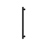 Phoenix Heated Towel Rail Round 600mm, Matte Black