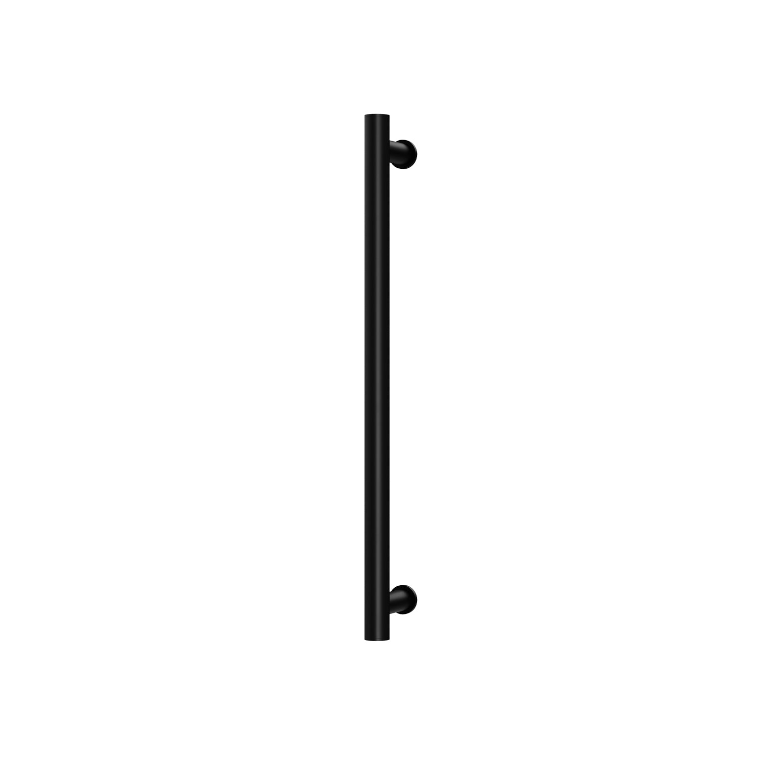Phoenix Heated Towel Rail Round 600mm, Matte Black