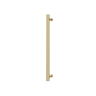 Phoenix Heated Towel Rail Round 600mm, Brushed Gold