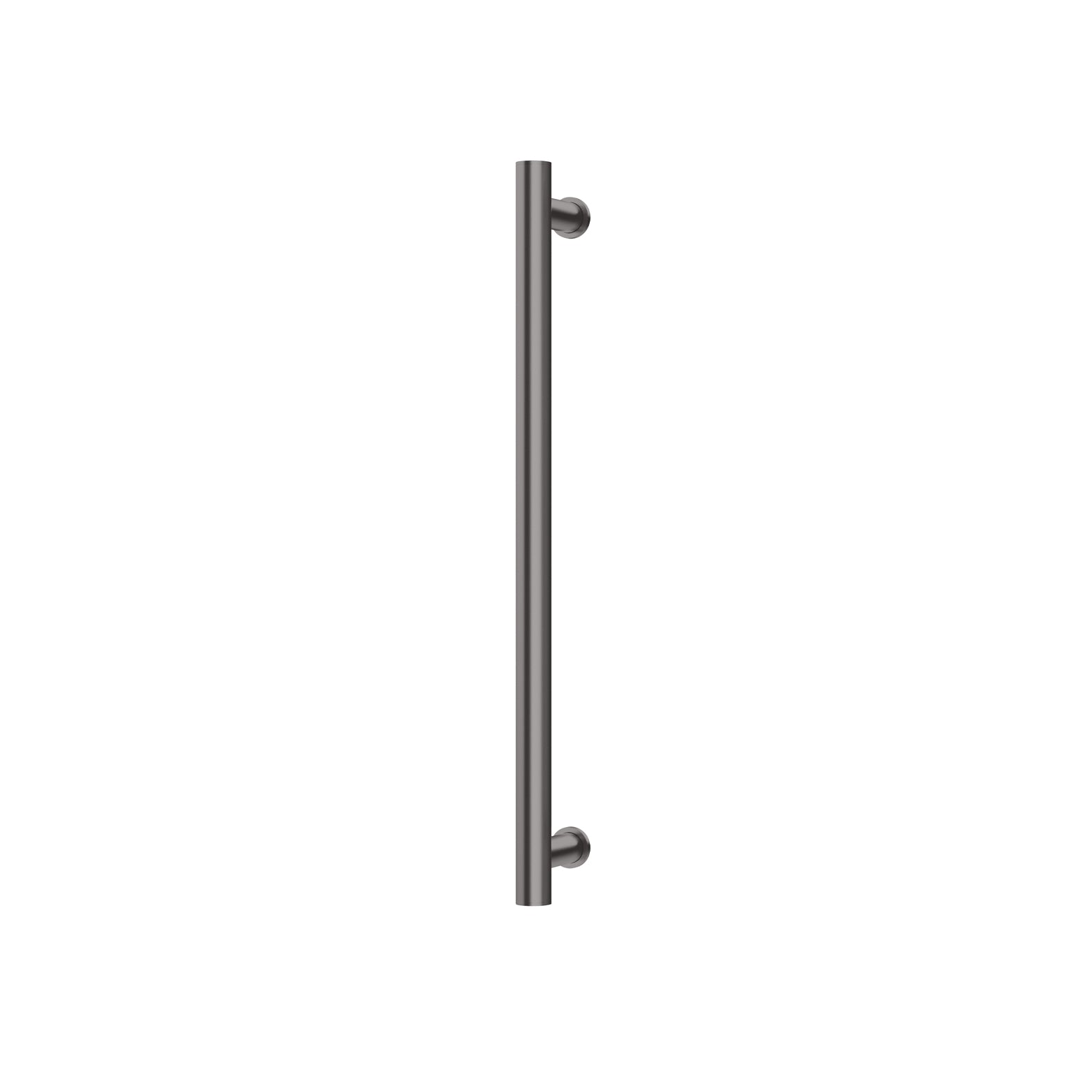 Phoenix Heated Towel Rail Round 600mm, Brushed Carbon