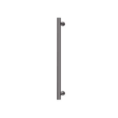 Phoenix Heated Towel Rail Round 600mm, Brushed Carbon