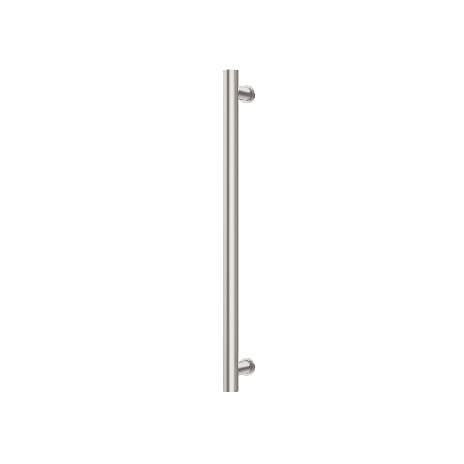 Phoenix Heated Towel Rail Round 600mm, Brushed Nickel