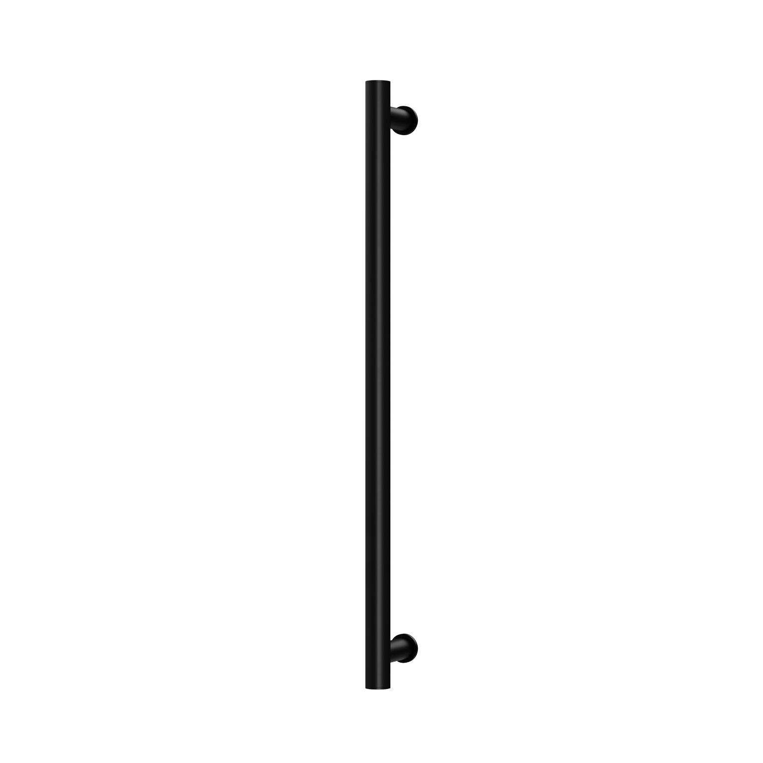 Phoenix Heated Towel Rail Round 800mm, Matte Black