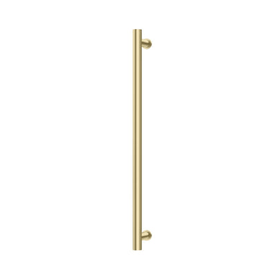Phoenix Heated Towel Rail Round 800mm, Brushed Gold