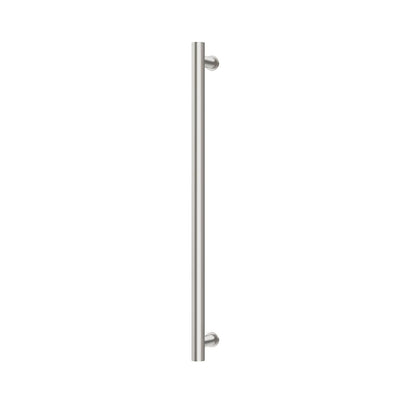 Phoenix Heated Towel Rail Round 800mm, Brushed Nickel