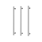 Phoenix Heated Triple Towel Rail Round 600mm, Chrome