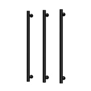 Phoenix Heated Triple Towel Rail Round 800mm, Matte Black