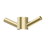 Phoenix Vertical Rail Hook Round, Brushed Gold