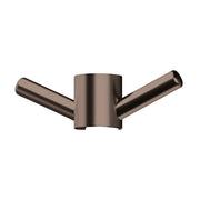 Phoenix Vertical Rail Hook Round, Brushed Bronze
