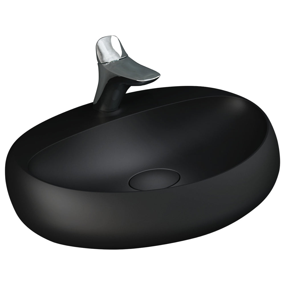 Fienza RAK Cloud Wall Hung Basin 650 1TH No Overflow, Matte Black