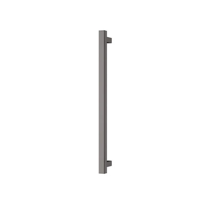 Phoenix Heated Towel Rail Square 600mm, Brushed Carbon