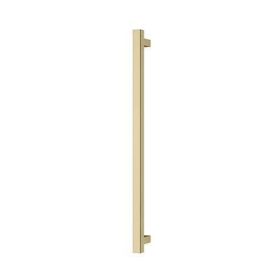 Phoenix Heated Towel Rail Square 800mm, Brushed Gold