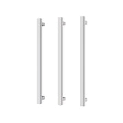 Phoenix Heated Triple Towel Rail Square 600mm, Chrome