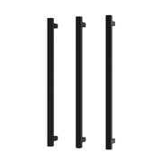 Phoenix Heated Triple Towel Rail Square 800mm, Matte Black