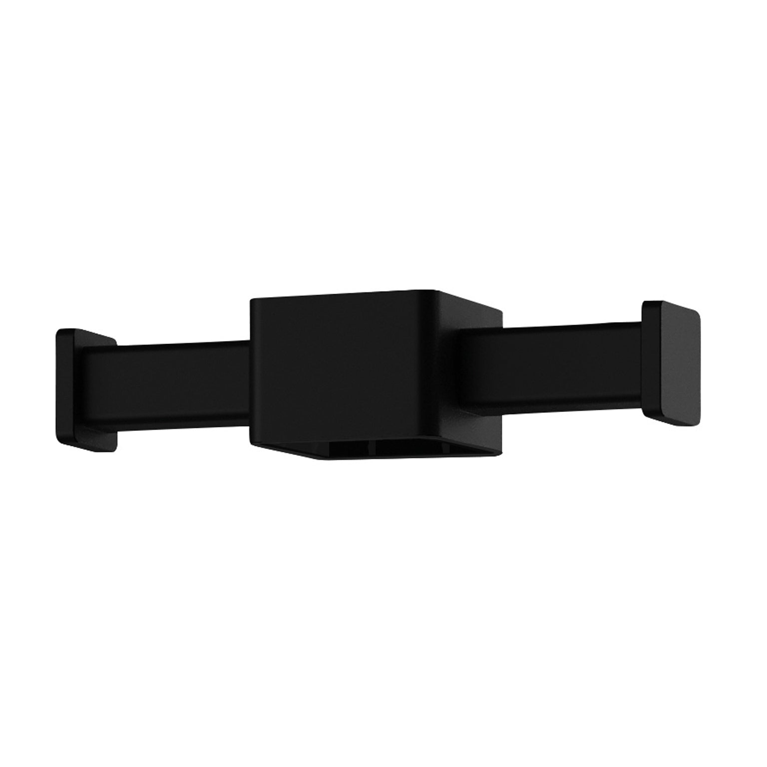 Phoenix Vertical Rail Hook Square, Matte Black