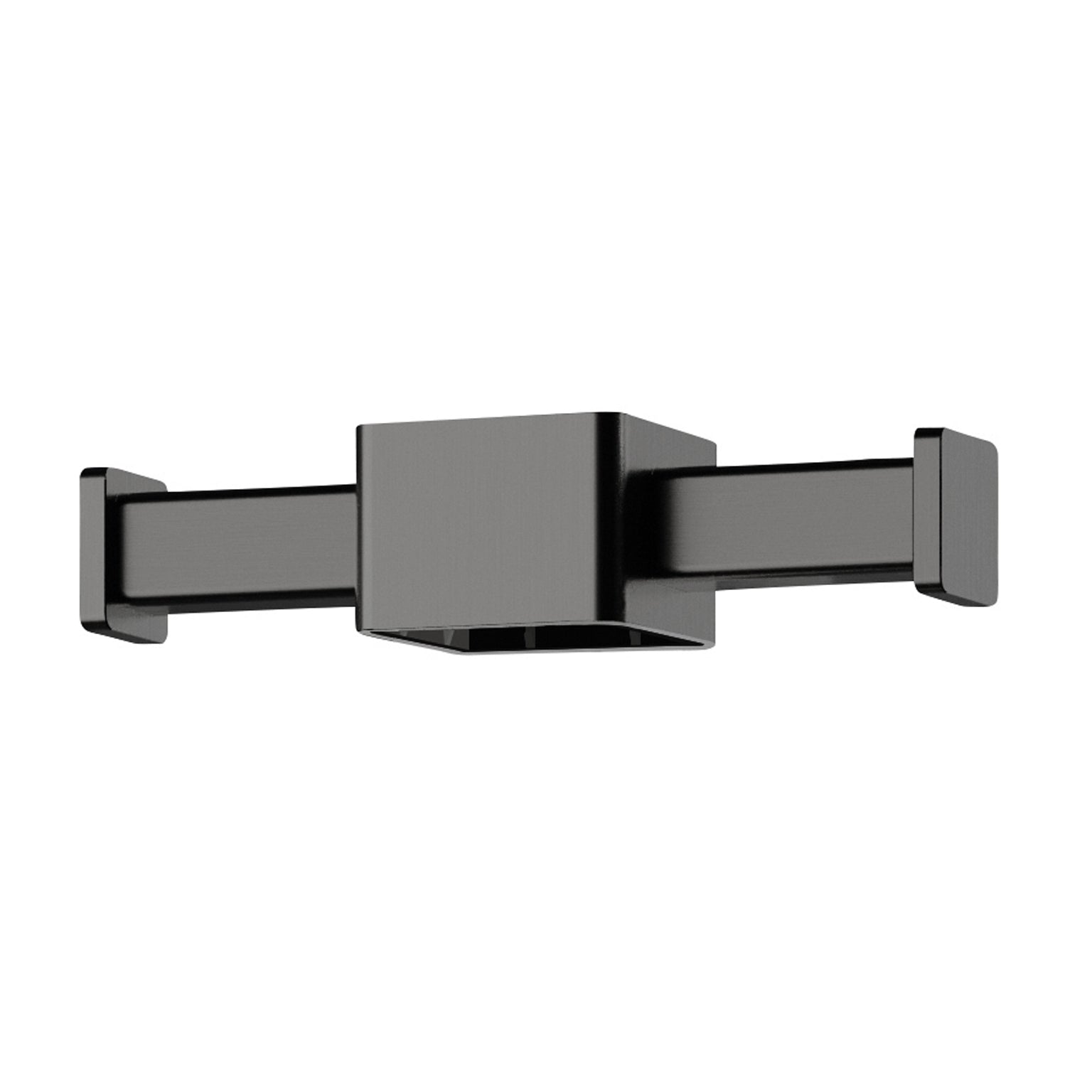 Phoenix Vertical Rail Hook Square, Brushed Carbon