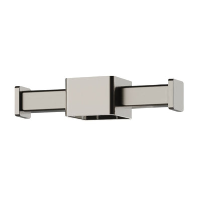 Phoenix Vertical Rail Hook Square, Brushed Nickel