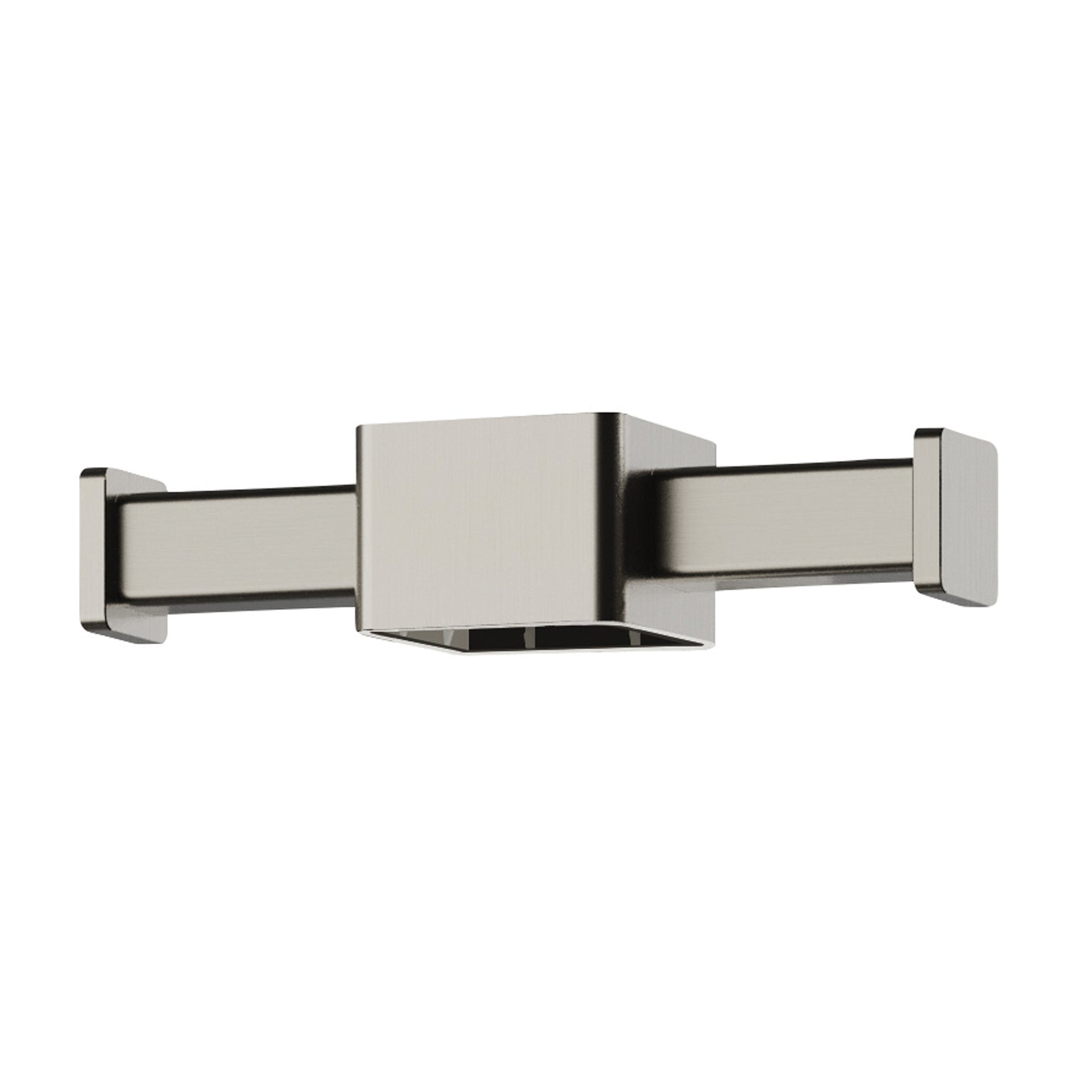 Phoenix Vertical Rail Hook Square, Brushed Nickel