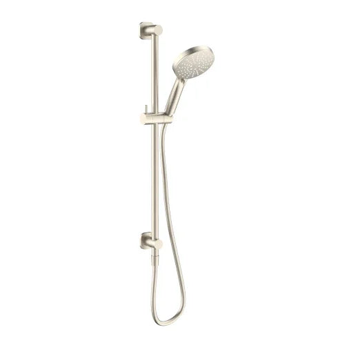 Millennium Finesa SQ Rail Shower Top Inlet, Brushed Nickel