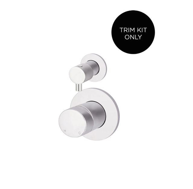Meir Round Diverter Mixer Pinless Handle Finish Kit, Polished Chrome
